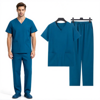 Tunique de spa uniforme pour esthéticienne, manches courtes, en poly, vêtements de travail pour spa et salon, séchage rapide, pour massothérapeute, hôtel, col en V, ensemble unisexe