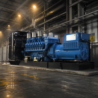 2200kw 2750kva MTU 20V4000G63F Genset Diesel Tugas Berat untuk Cadangan Daya Industri, Pertambangan, dan Penggunaan Pusat Data