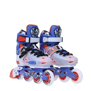 Sepatu Roda Inline Anak-anak, Sneaker Dewasa Dapat Disesuaikan Quad Skate untuk Dewasa