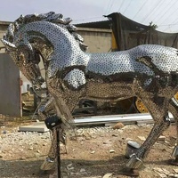 Sculpture de cheval, sculpture de cheval arabe, statue de cheval blanc, sculpture à vendre