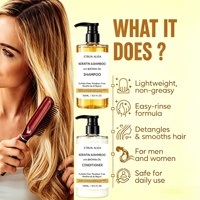Shampoo en gros à l'huile de Batana et à la vitamine E avec kératine et extrait de bambou pour réparer les cheveux abîmés, renforcer la résilience des racines et réparer