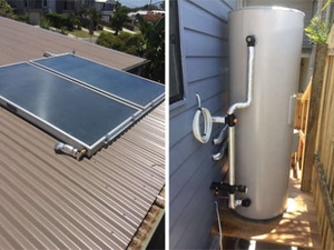 Système de chauffe-eau <span class=keywords><strong>solaire</strong></span> pressurisé à panneaux plats, directement de l'usine, 200L-1000L, réservoir SUS316 pour hôtel/entreprises de travaux - Product Image 2