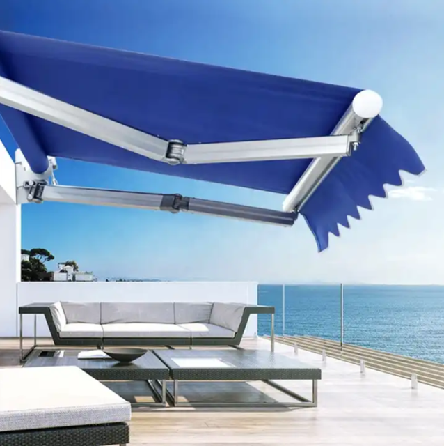 Tuoye 4x6 4x8 5x6 5x10 6x6 6x12 Full Scale Retractable Electric Awning Gazebo Outdoor Waterproof Full Cassette Awning