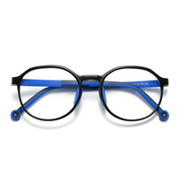 2231 TR90 cadre lunettes plates pour garçons filles élégant en forme de diamant teinté Protection des yeux lentille de protection lunettes à la mode