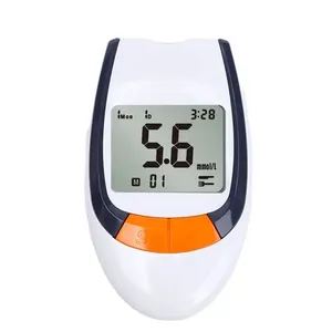 8 שניות אוטומטית בדם מד סוכר צג מד glucometer עם 50 רצועות בדיקה ו-50 חתיכות Lancets