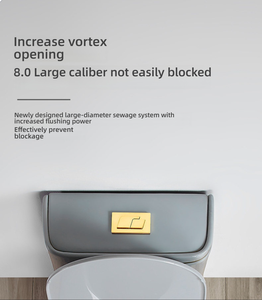 <span class=keywords><strong>WC</strong></span> en céramique monobloc de luxe à chasse d'eau siphonique avec abattant à fermeture douce certifié CE et revêtement nano <span class=keywords><strong>autonettoyant</strong></span> - Product Image 3