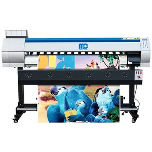 Impresora de solvente ecológico de gran formato, precio más bajo, 1,6 m/1,8 m, bajo coste, XP600, para Banner/publicidad