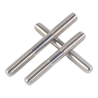 SS 304 Stainless Steel Zinc Plated Double End Threaded Rods M16x100mm M10*3000mm Length Metric Thread Stud Bolt