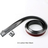 Vente en gros universel Abs Fiber de carbone voiture pare-chocs arrière diffuseur lèvre Spoiler voiture Spoiler aile pour toit