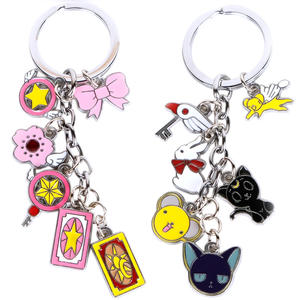 <span class=keywords><strong>Llavero</strong></span> de Anime <span class=keywords><strong>Card</strong></span> <span class=keywords><strong>Captor</strong></span> <span class=keywords><strong>Sakura</strong></span>, Personaje de Dibujos Animados, <span class=keywords><strong>Llavero</strong></span> de Metal - Product Image 1