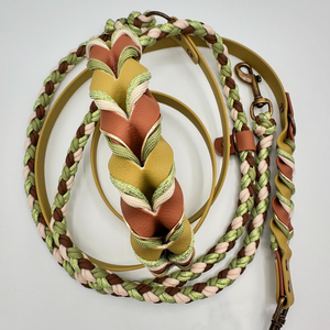 Juego de Correa y <span class=keywords><strong>collar</strong></span> de perro manos libres de PVC con logotipo en relieve personalizado, correa de cuero para cachorros, accesorios para mascotas grandes - Product Image 6