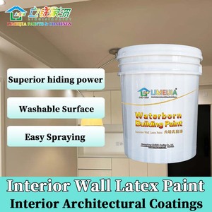 Peinture murale intérieure au latex Limeijia, imperméable, respirante, résistante aux rayures et aux taches, économique, pour les galeries d'art - Product Image 1
