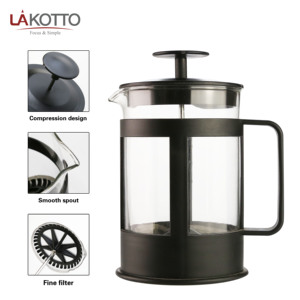 Prensa Francesa de vidrio de acero inoxidable, cafetera, émbolo de café, jarra de vidrio, gafas, 850ml, venta al por mayor - Product Image 5