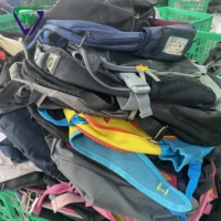 Venta al por mayor de fardos mixtos de mochilas de segunda mano, bolsas escolares de alta calidad, bolsas usadas a granel, exportación de calidad premium