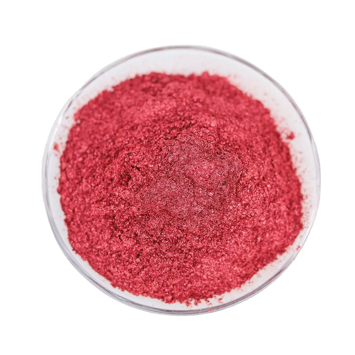 Pigmen mutiara merah bubuk Mica besi pigmen efek metalik untuk plastik Masterbatch