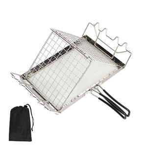 Folding <strong>Camping</strong> Stove <strong>Toaster</strong>, Stainless Steel <strong>Toaster</strong> Rack Holder, Portable Outdoor Bread <strong>Toaster</strong> Rack for BBQ - Product Image 5