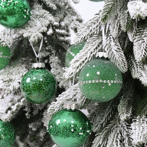 Hand Painted Christmas PET <b>Plastic</b> Ball Shatterproof Hanging Ornament for Xmas <b>Tree</b> Holiday Decorations - Product Image 2