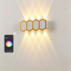 LED Smart APP Control Outdoor <b>Wall</b> <b>Sconce</b> Black Waterproof IP65 RGBW Adjustable <b>Wall</b> <b>Light</b> Lamp for Garden Easy Installation - Product Image 6