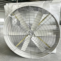 Grand ventilateur d'extraction industriel électrique en PRV avec moteur entièrement en cuivre, personnalisable OEM/ODM, à fixation murale