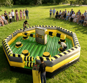 EASYFUN Factory - Juego Inflable Wipeout Meltdown de Alta Calidad, Juego Interactivo Comercial Eliminator para <span class=keywords><strong>Alquiler</strong></span> en Fiestas - Product Image 2