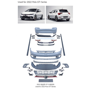 Kit de Carrocería de Plástico Modificado para <span class=keywords><strong>Polo</strong></span> <span class=keywords><strong>GTI</strong></span> <span class=keywords><strong>2022</strong></span>, Parachoques Delantero y Trasero - Product Image 6