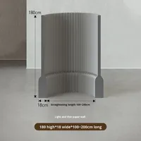 Paravent pliable en papier kraft pour usage extérieur/bureau - Design moderne, montage et démontage faciles, cloison