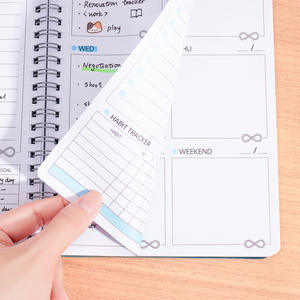 Planificador Semanal Espiral Bonito al por Mayor, Organizador de 100 Hojas, Agenda de Auto-Relleno, Diario para Regalos, Oficina, Trabajo, Escuela - Product Image 2