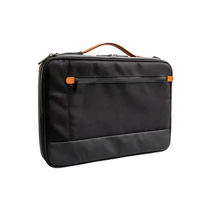Casca dura Carrying Case Compatível para 12-14 polegadas MacBook Pro/MacBook Air Laptop e Tablet Ombro Saco Preto