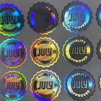 Label Keamanan Holografik 3D Cetak Kustom Desain Gratis Stiker Hologram Laser Cetak Kustom