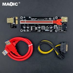 อุปกรณ์เสริมคอมพิวเตอร์อื่นๆ8ตัวเก็บประจุ PCIE <span class=keywords><strong>Riser</strong></span> 1X ถึง16X ส่วนต่อขยายบัตรแร็ค Placa Adaptador <span class=keywords><strong>Riser</strong></span> <span class=keywords><strong>Ver</strong></span> <span class=keywords><strong>009S</strong></span> Plus - Product Image 2