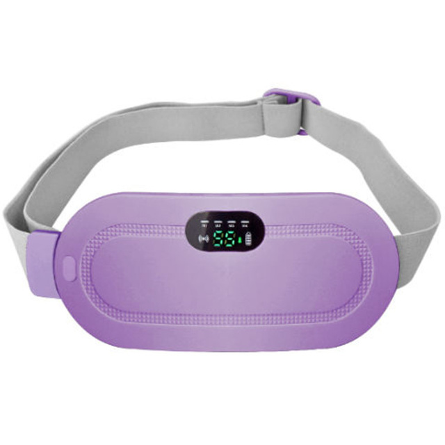 Portable Cordless Digital Display Fast Heating Menstrual Heating Pad with Heated Hard Brush Logo for Women