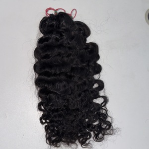Extensions per capelli umani all'ingrosso senza cuciture, pre-looped, colore naturale, grezzi, ondulati, in bundle, per donna - Product Image 6