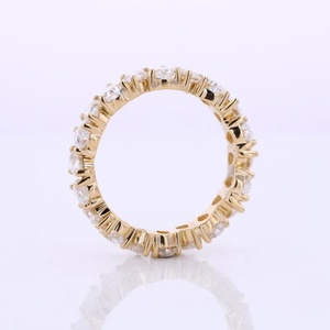 Custom Pear Shape Pave Moissanite <b>Ring</b> Band Fine Jewelry 10k 14k Gold Engagement <b>Ring</b> for Women Men - Product Image 3
