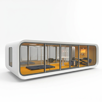 Cabine Apple Populaire de Luxe Insonorisée, Maison Mobile, Cabine Capsule, Maison Conteneur, Cabine Apple Portable, Personnalisable avec Logo Peint