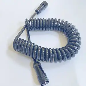 Custom black Coiled Weipu Cable