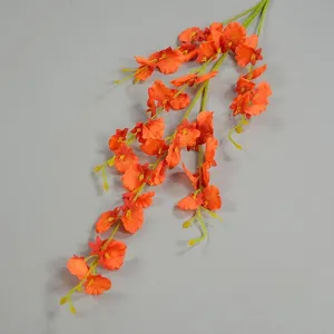 人工蘭の花偽のシルクダンス女性蘭の長い茎の花家庭の結婚披露宴のためのバルク屋内屋外デコラ