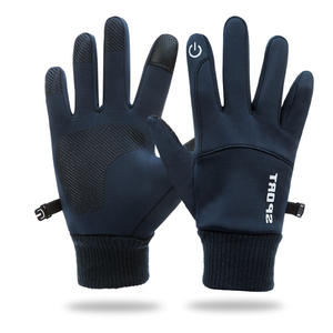 Écran tactile imperméable Polyester Nylon léger antidérapant personnalisé automne hiver thermique Sport Ski Liner vélo gants de cyclisme - Product Image 4