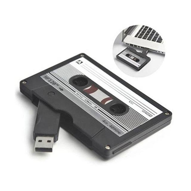 New Gadget Custom DJ High-speed Cassette Tape Shape USB 2.0 Memory Stick Usb Flash Thumb Drive With Logo