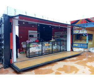 Conteneur créatif pour centre commercial |   Kiosque alimentaire en bois pour buffet en plein air à vendre - Product Image 3