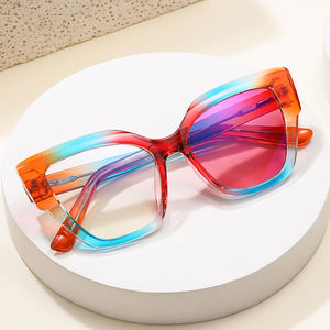 Lunettes de soleil Partagas Cat Eye avec logo personnalisé, charnières à ressort, verres photochromiques, branches en CP, blocage de la lumière bleue, UV400, lunettes de soleil pour femmes - Product Image 2