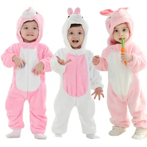 Costumi da coniglietto di pasqua e Cosplay di cartoni animati per neonati costumi da coniglio graziosi tutine di animali