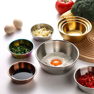 Stainless Steel <b>Dipping</b> Bowl Sauce Dish Condiment Side-dish Bowl Golden Snack <b>Dipping</b> Plate Stirring Sauce Bowl - Product Image 1
