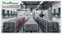 Batterie FirstPower LFPV12120 12V 120Ah à faible autodécharge pour système d'énergie éolienne et alimentation de secours pour station de base extérieure