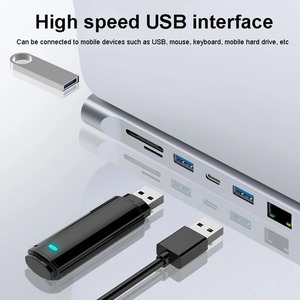 Adaptateur de concentrateur USB 3.1 type-c multifonction 11-en-1 Station d'accueil USB C avec <span class=keywords><strong>HDMI</strong></span> VGA DP RJ45 Ethernet <span class=keywords><strong>Micro</strong></span> SDTF pour ordinateur portable - Product Image 6