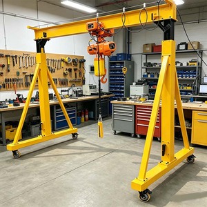 Mini-grue portique mobile de 1, 2 et 3 tonnes pour la manutention de matériaux en atelier - Product Image 3