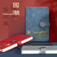 Carnet littéraire Simple exquis Style ancien réunion d'affaires enregistrement journal imprimé couverture en cuir Logo imprimable personnalisable