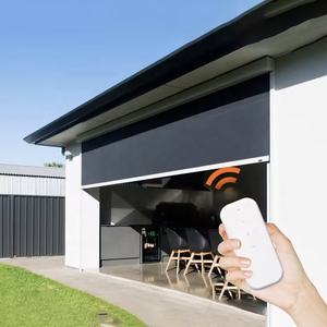 ستائر كهربائية أوتوماتيكية داخلية على الطراز الفرنسي 3 أمتار ، شاشات دوارة قابلة للسحب منخفضة الضوضاء ، ستائر أفقية مدمجة - Product Image 4