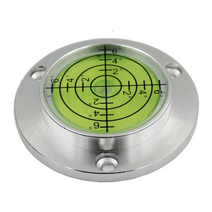 Nivel de burbuja redondo de aluminio de 1 1/2 pulgadas de diámetro para uso en bricolaje - Product Image 1