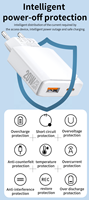 Cargador de Pared USB-A Tipo-C Ultrafino HNT OEM/ODM PD de 20 W, Adaptador de Corriente Portátil de Carga Rápida para MacBook y Samsung con Enchufe Europeo
