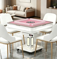 Table de Mahjong Silencieuse, Entièrement Automatique, Nouvelle Table de Mahjong Domestique, Double Usage, Chauffage à Quatre Zones, Table de Mahjong Électrique Pliante